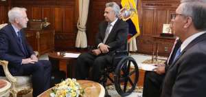El presidente Len&iacute;n Moreno se reuni&oacute; con directivos de ISO en Quito.