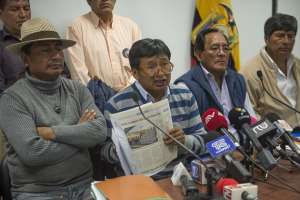 Los campesinos marchar&aacute;n ma&ntilde;ana a la Asamblea y luego a la Presidencia. Foto: Fernando Sandoval/ EL TEL&Eacute;GRAFO