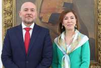 Gian Carlo Loffredo, ministro de Defensa, se reunió Makbule Başak Yalçın, embajadora de Türkiye. 