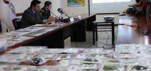 Durante la rueda de prensa, las autoridades mostraron los insectos que fueron encontrados en el equipaje del japon&eacute;s. 