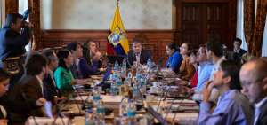 En el Palacio de Carondelet se desarrolla el Gabinete del &Aacute;rea Social.