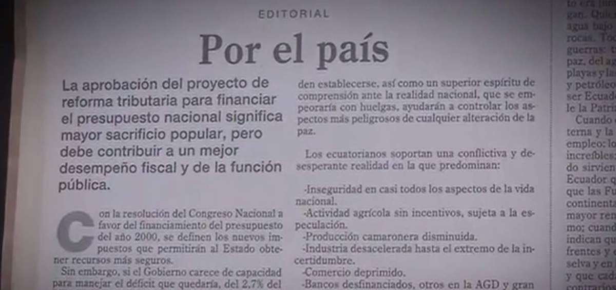 Medios privados celebraron aumento del IVA en 1999