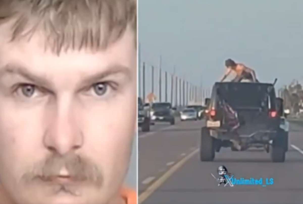 Michael Brown, de 22 a&ntilde;os, bail&oacute; en el techo del jeep minutos antes de su fatal accidente. 