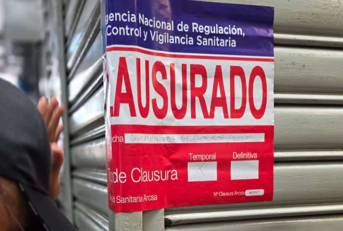 Arcsa clausuró dos locales en la Bahía