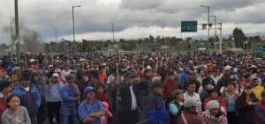 La Conaie y Rold&aacute;n rechazan vandalismo en manifestaciones