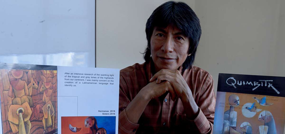 Olmedo Quimbita, de origen latacungue&ntilde;o, est&aacute; radicado en la Costa ecuatoriana. Su trabajo ha recorrido distintos espacios de Am&eacute;rica y Europa.