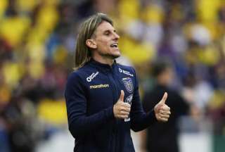El entrenador argentino ubicó como delanteros a John Yeboah y Alan Franco en el partido contra Brasil.