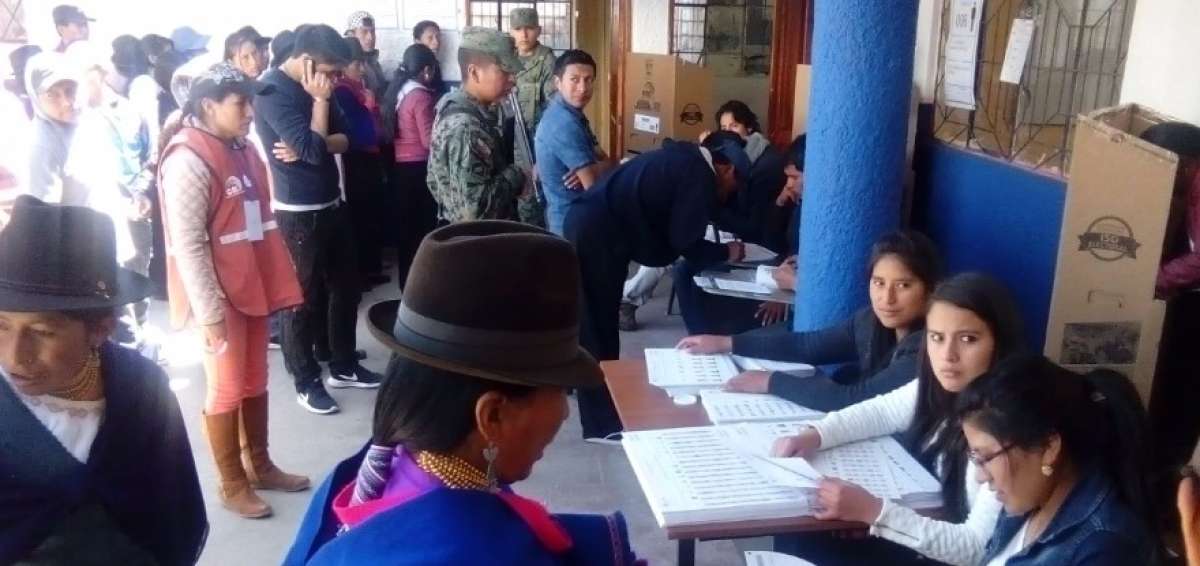 Poblaci&oacute;n ind&iacute;gena acudi&oacute; de forma masiva a las urnas en Chimborazo