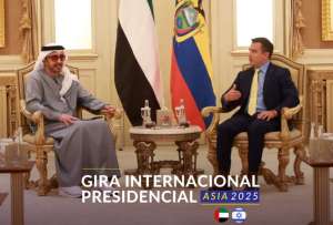 Presidente Noboa se reunió con el Ministro de Relaciones Exteriores de Emiratos Árabes Unidos