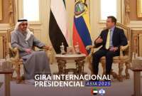 Presidente Noboa se reunió con el Ministro de Relaciones Exteriores de Emiratos Árabes Unidos