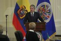 El presidente de Ecuador, Guillermo Lasso, ha tenido varias reuniones en Estados Unidos. 