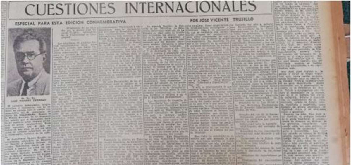 EL TEL&Eacute;GRAFO, Guayaquil, febrero de 1944, edici&oacute;n conmemorativa por aniversario