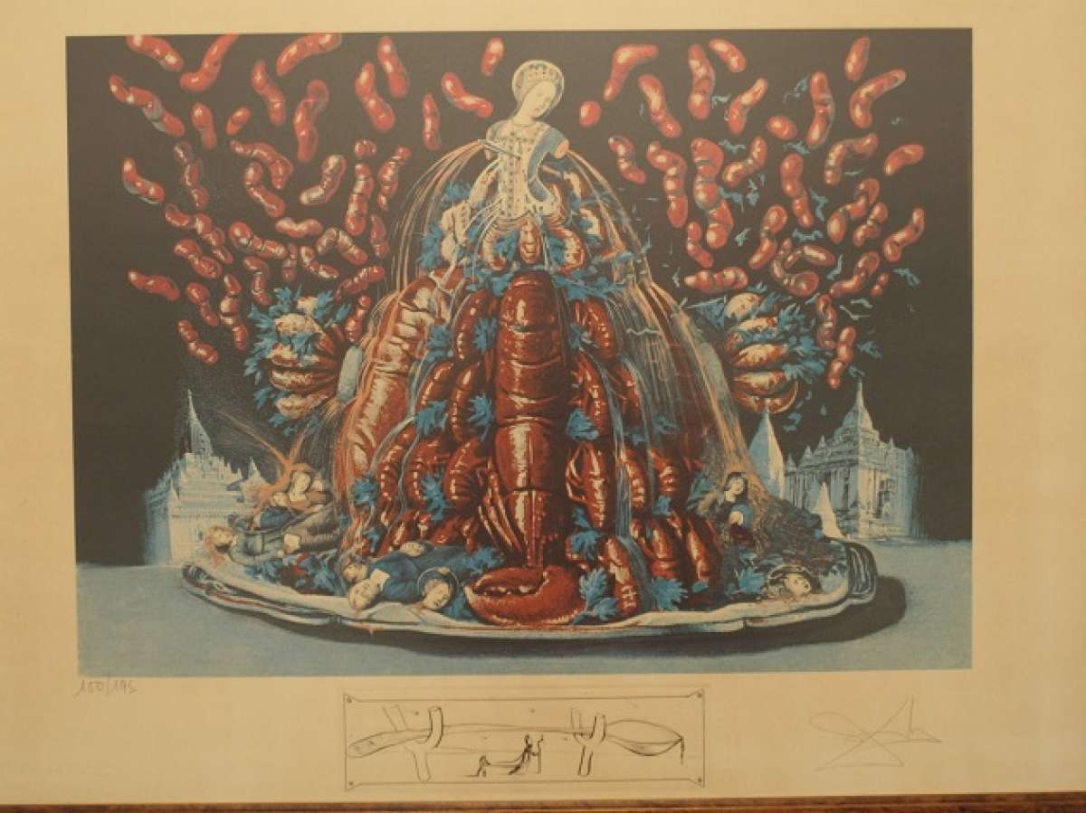 "Les cannibalismes de lautomme", de la serie Las cenas de Gala. Foto internet