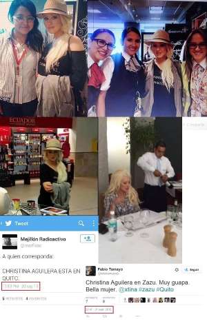 Christina Aguilera visit&oacute; Ecuador