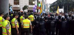 La detenci&oacute;n se produjo el jueves durante la manifestaci&oacute;n opositora en el centro de Guayaquil.