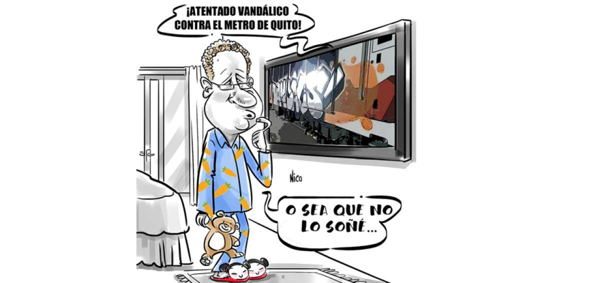 &ldquo;Grafitearon&rdquo; el metro
