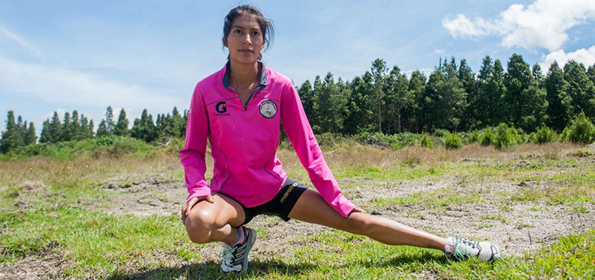 Carmen Toaquiza gan&oacute; medalla de oro el a&ntilde;o 2018 en los 10 kil&oacute;metros del Campeonato Panamericano de Cross Country, en El Salvador.