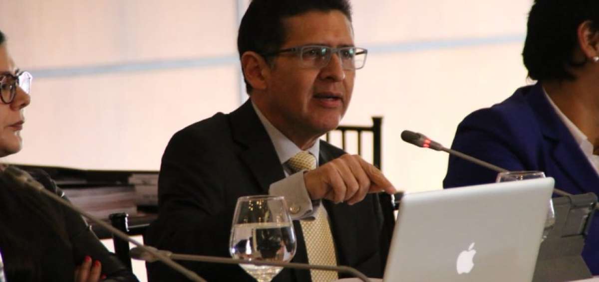 El exprocurador Diego Garc&iacute;a durante su comparecencia en la Comisi&oacute;n de Fiscalizaci&oacute;n de la Asamblea. 