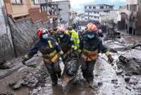 El aluvión en La Gasca y La Comuna se produjo por la gran cantidad de lluvia y la saturación del suelo