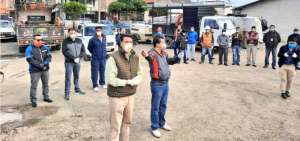 Alcalde de Cuenca visit&oacute; a trabajadores de Etapa EP