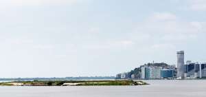 El islote El Palmar se encuentra ubicado entre el puerto Santa Ana, en Guayaquil, y La Puntilla, en Samborond&oacute;n.