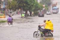 En Guayaquil, las lluvias se sintieron en esta semana.