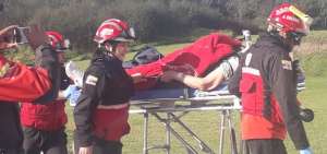 Un hombre de 95 a&ntilde;os fue trasladado en helic&oacute;ptero para recibir atenci&oacute;n.
