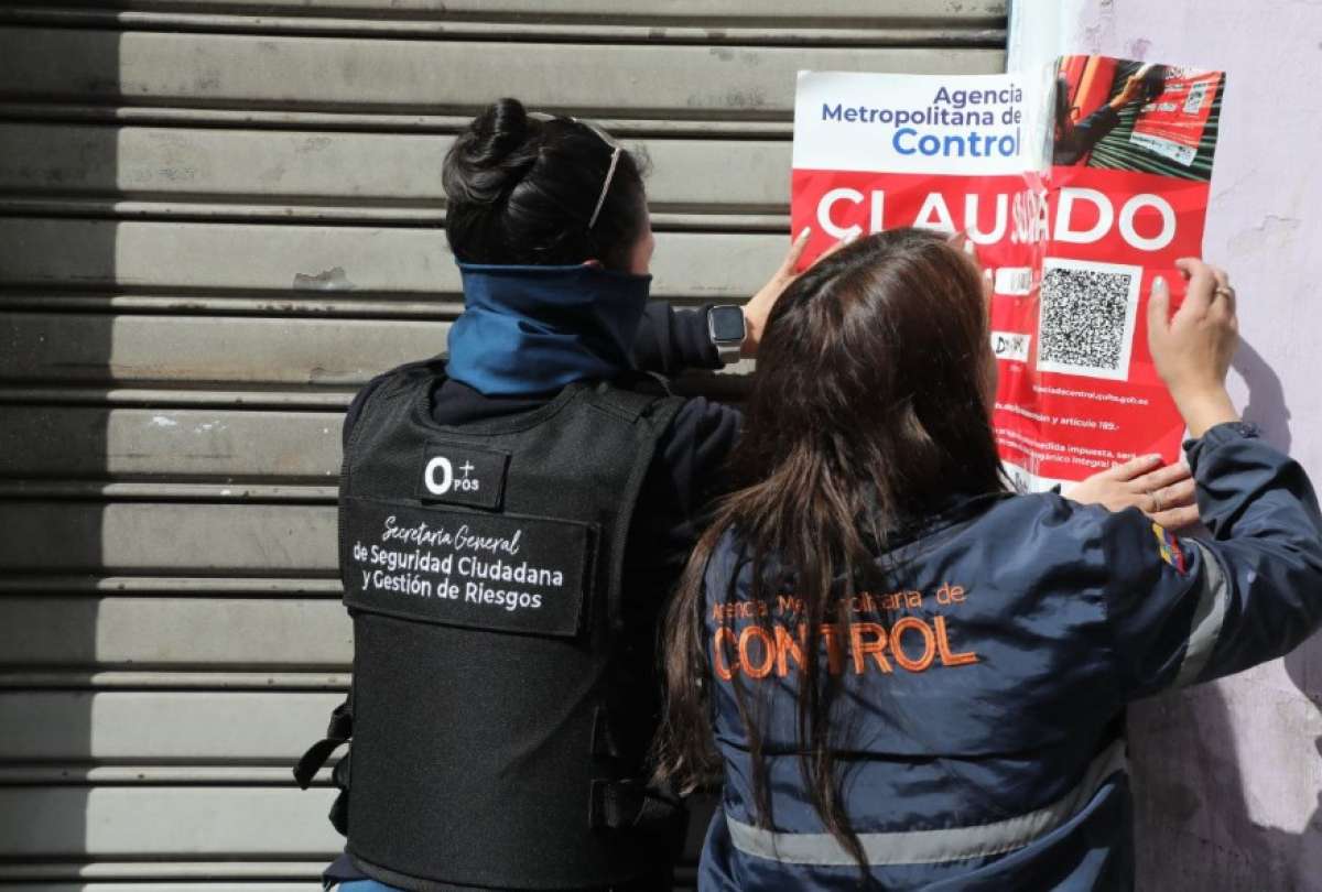 Operativos municipales dejan 11 clausuras, 84 citaciones y un aprehendido en Quito