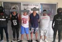 Cuatro presuntos miembros de Los Tiguerones fueron capturados en Guayaquil. 