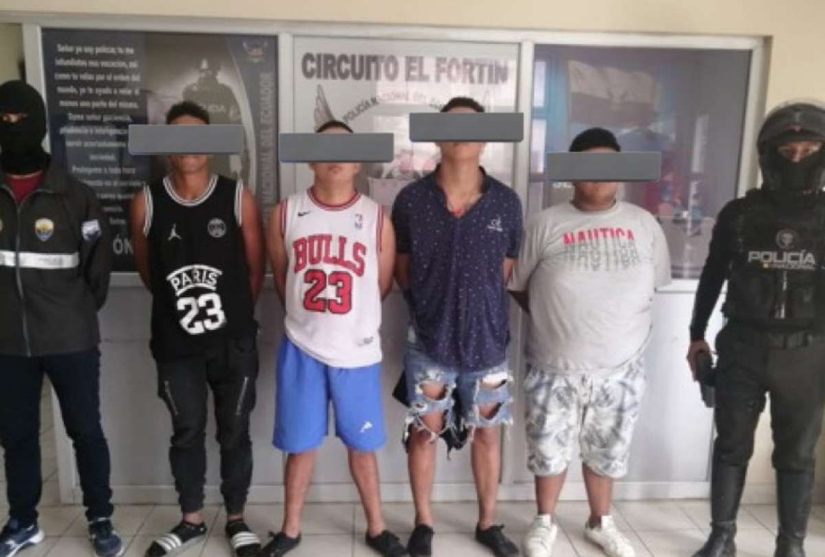 Cuatro presuntos miembros de Los Tiguerones fueron capturados en Guayaquil.