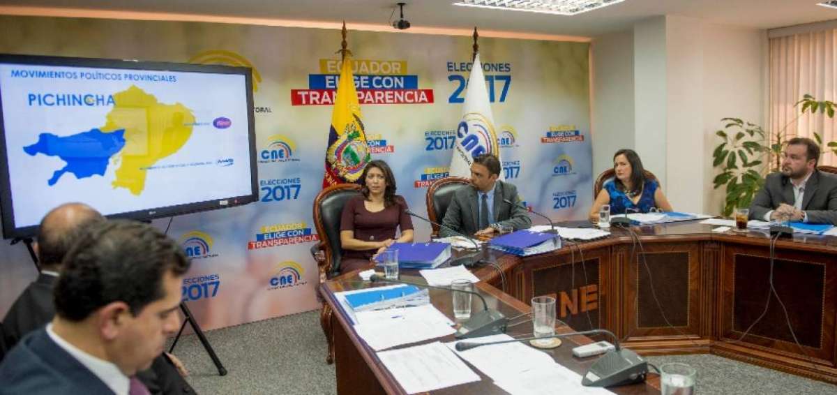 El Pleno del CNE durante la sesi&oacute;n ordinaria de este jueves. 