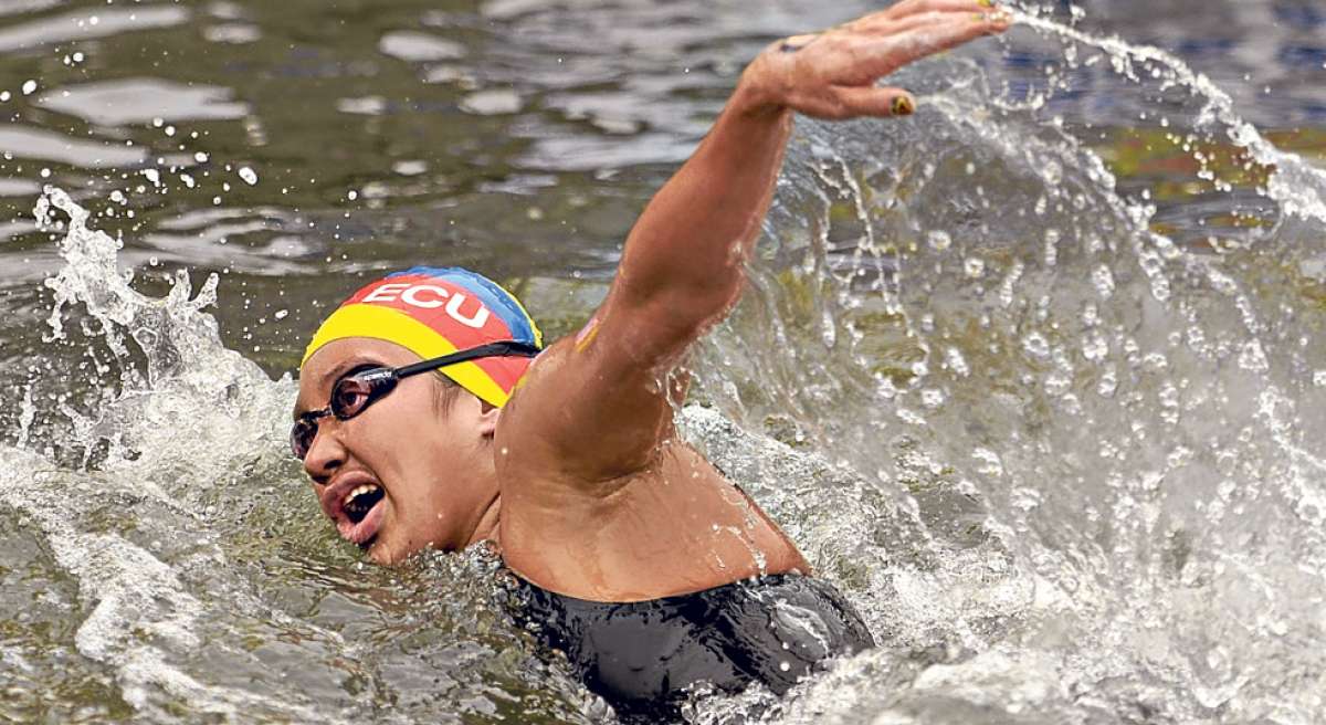 Samantha Ar&eacute;valo (Morona Santiago) gan&oacute; oro el a&ntilde;o pasado en los Juegos Bolivarianos de Trujillo en las pruebas de 5 y 10 kil&oacute;metros. Foto: Archivo.