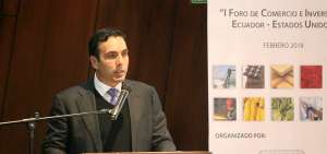 El ministro de Comercio Exterior, Pablo Campana, particip&oacute; en el I Foro  de Comercio e Inversiones Ecuador-Estados Unidos, realizado en Quito.