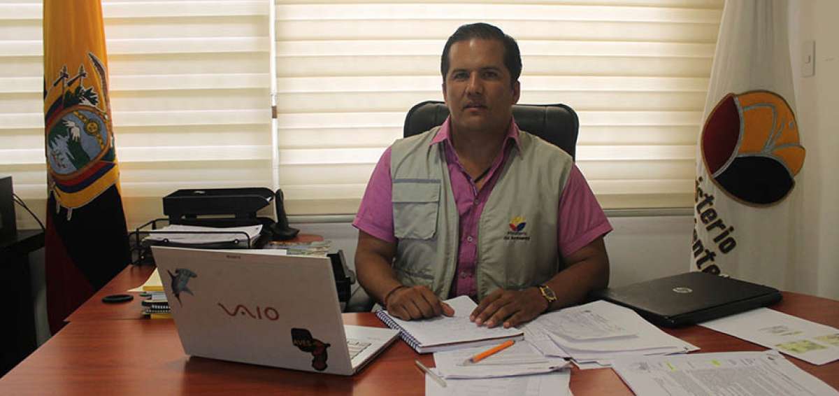Vicente Zavala, coordinador Zonal 4 del Ministerio del Ambiente.