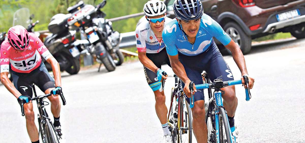 El ciclista nacional Richard Carapaz (d) competir&aacute;, junto con su equipo, en la Vuelta a San Juan, primera prueba de la temporada para el carchense.