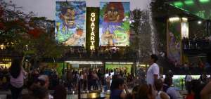 Los artistas urbanos Apitat&aacute;n y Entes establecieron un di&aacute;logo sobre sus trabajos en las torres principales.  