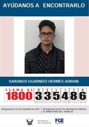 Joven desaparecido en Quito fue encontrado sin vida