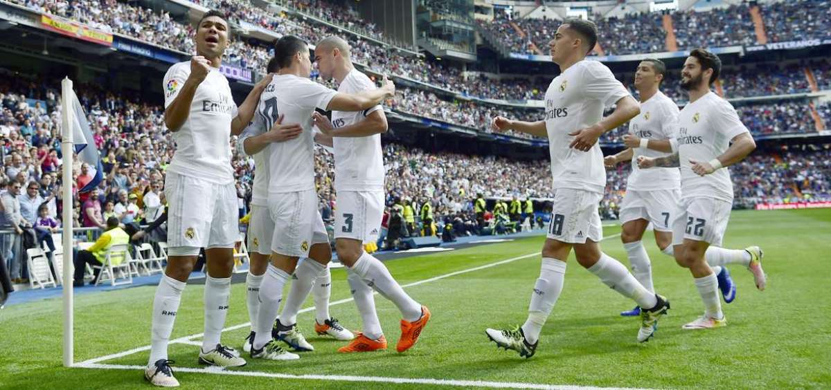 Real Madrid golea al Eibar y mete presi&oacute;n al Barcelona