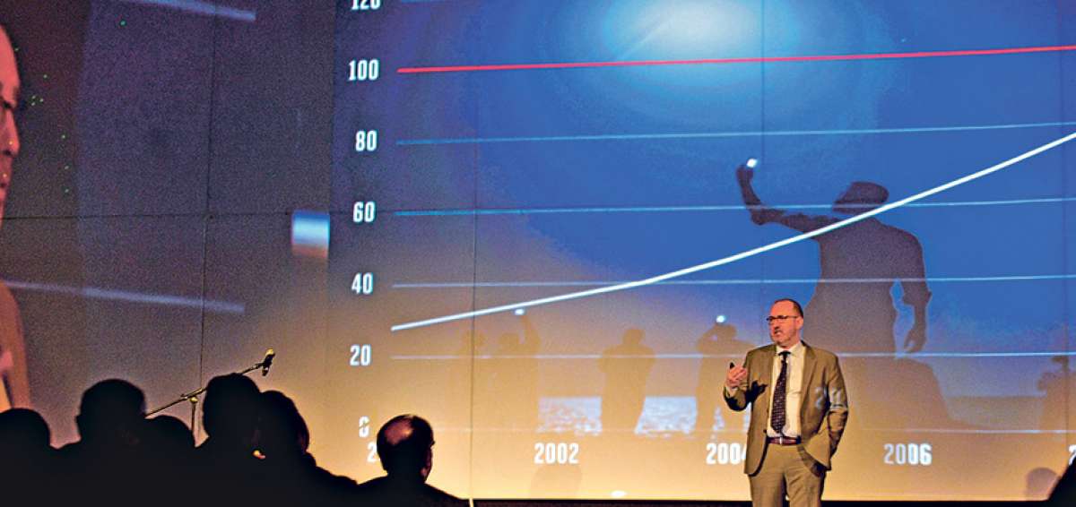 Kevin Ashton dio una conferencia en la que explic&oacute; el objetivo de su mentalidad con base en la tecnolog&iacute;a.         
