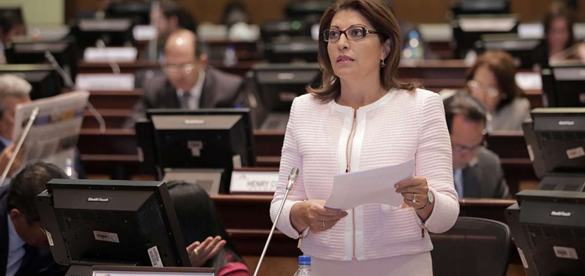 Wilma Andrade, asamble&iacute;sta por la Izquierda Democr&aacute;tica