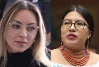 Mishel Mancheno y Carmen Tiupul fueron designadas primera y segunda vicepresidenta del Legislativo.