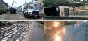 Tras varias horas de lluvia se registraron los primeros estragos en Guayaquil