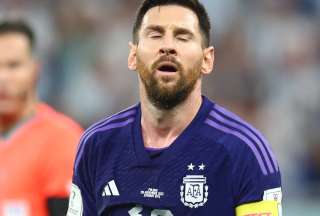 Lionel Messi falló un penal para Argentina en el Mundial. 