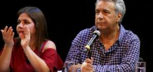 El Mandatario durante un evento este jueves en Guayaquil.