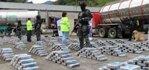 En Napo incautan 2 toneladas de coca&iacute;na procedentes de Colombia