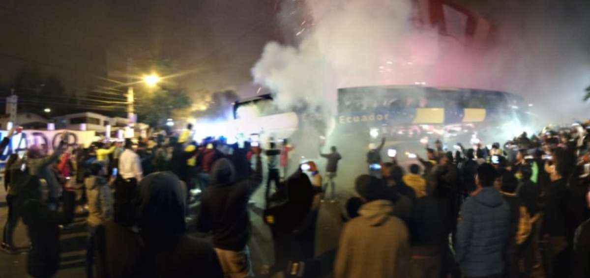 La llegada de Barcelona alter&oacute; la silenciosa y discreta noche de Guaranda