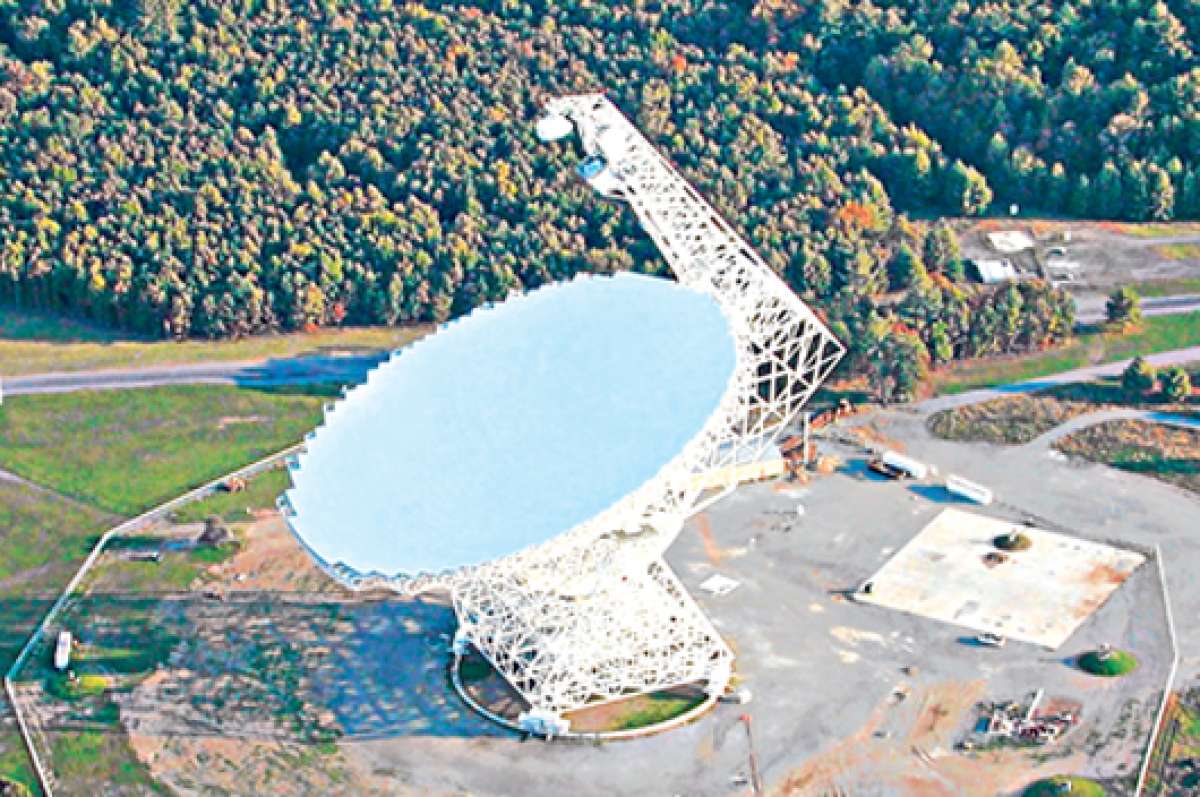 El telescopio altamente sensible de Green Bank est&aacute; ubicado en la localidad del mismo nombre. Foto: Tomado de internet.