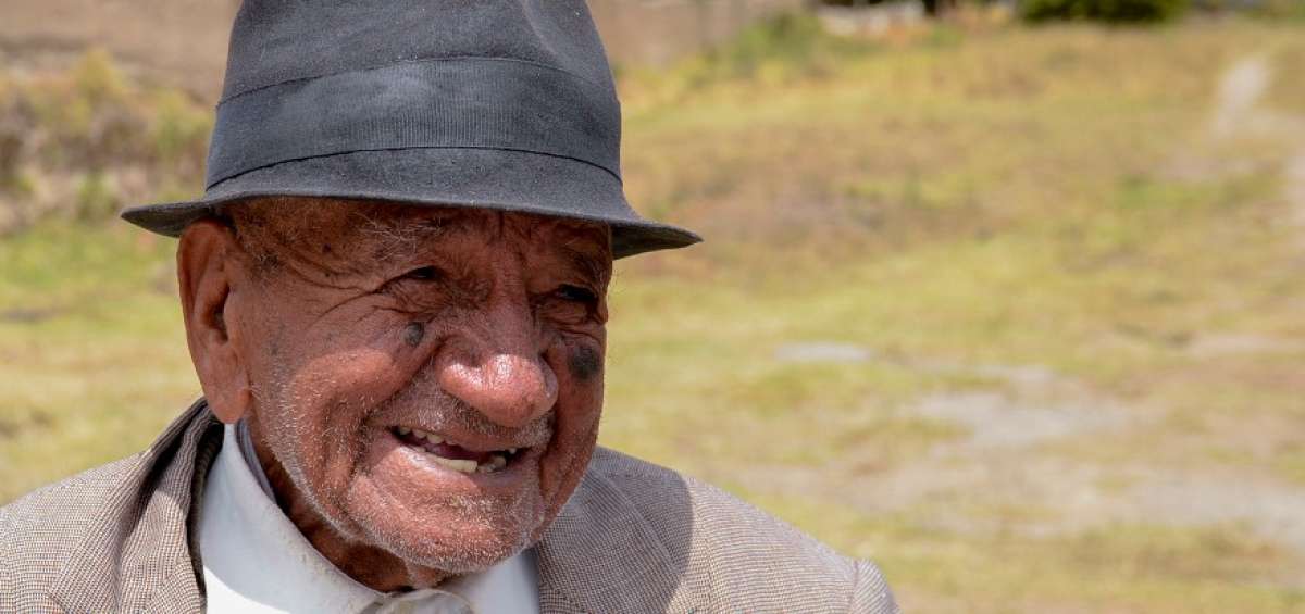 El m&aacute;s longevo del cant&oacute;n Pimampiro tiene 102 a&ntilde;os