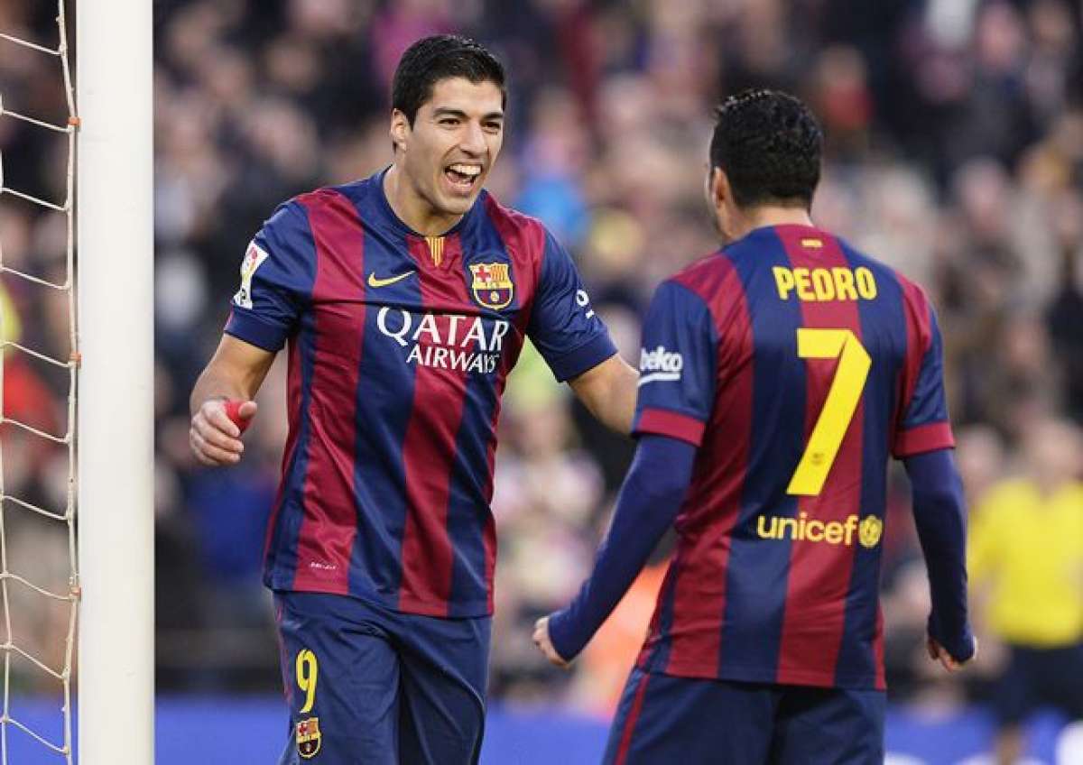 El uruguayo anot&oacute; su primer gol con el Bar&ccedil;a en la Liga BBVA. Foto: Agencia AFP