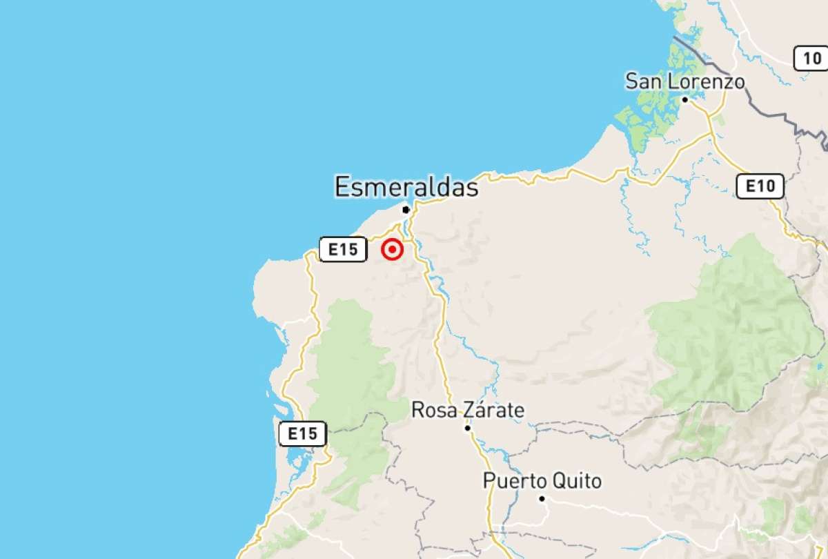 En Esmeraldas se registró un sismo de 4,6 de magnitud.